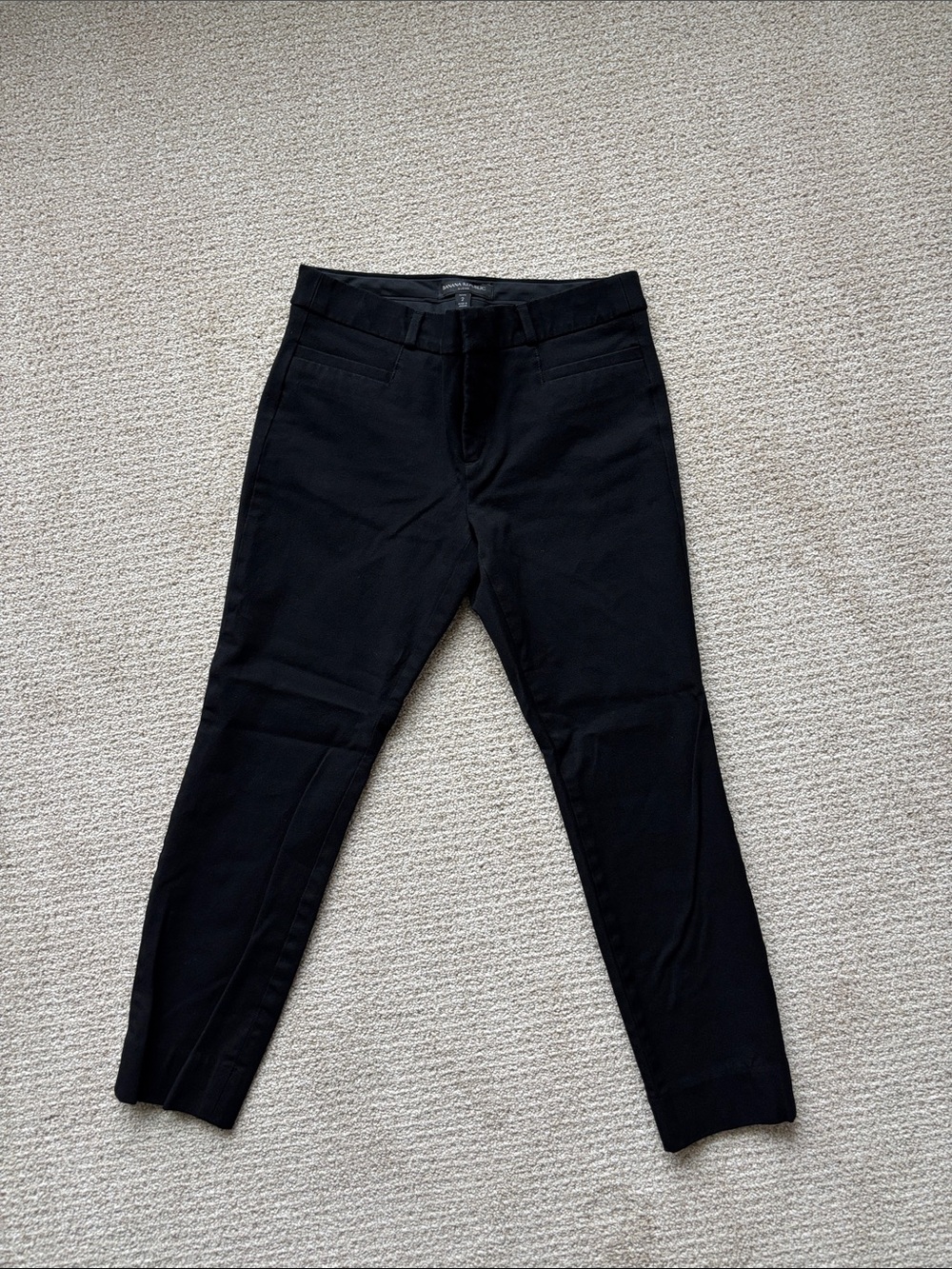 Banana Republic Sloan Fit Skinny Ankle Pant Black Size 2P